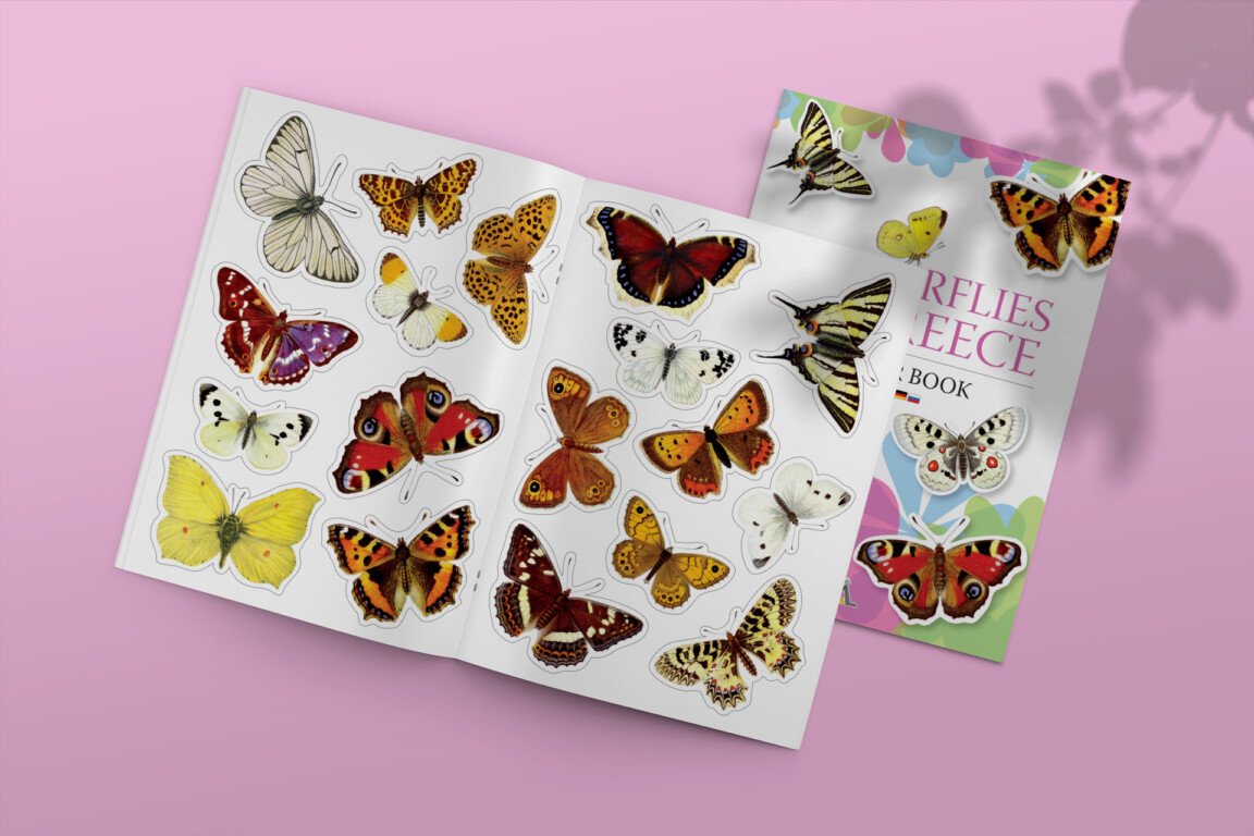 butterflies of greece sticker book