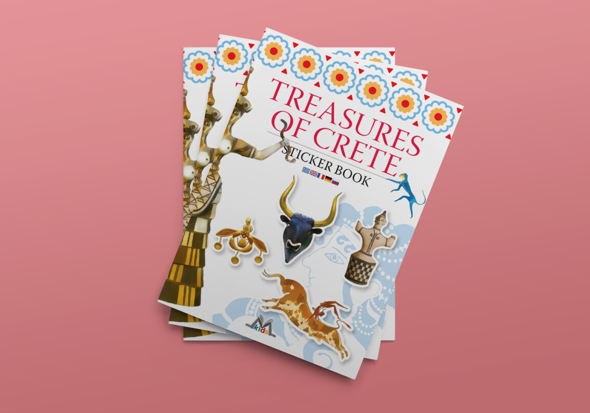 treasures of crete, sticker book