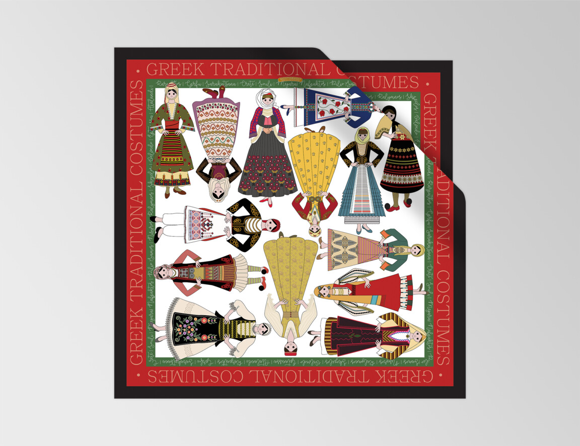 scarves greek traditional costumes
