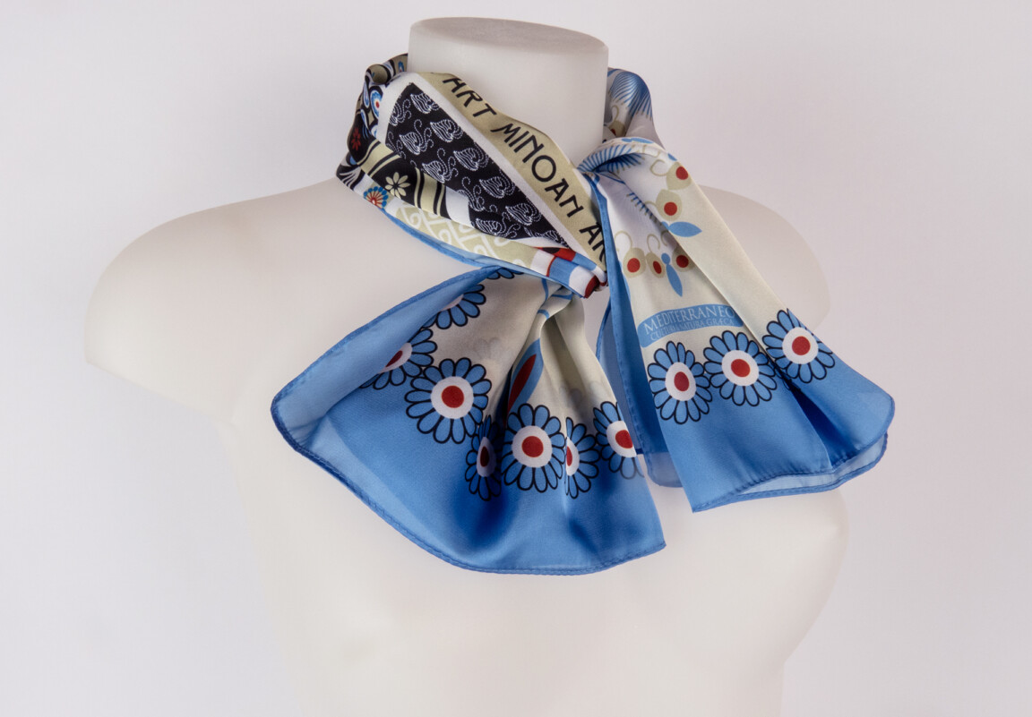 minoan art chiffon scarf
