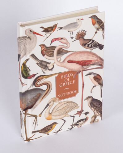 hardcover notebook birds of greece