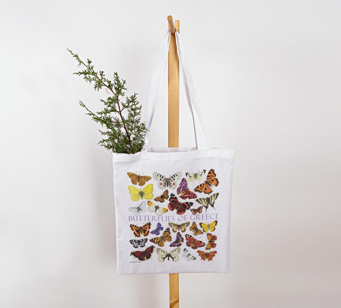 cotton bag butterflies of greece