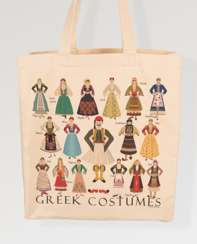 Canvas Bag Greek Costumes