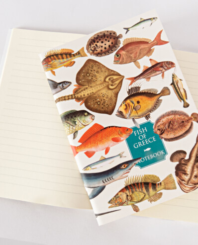 softcover notebook fish of greece