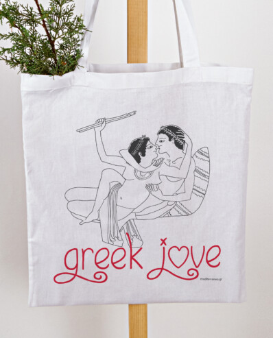 cotton bag greek love