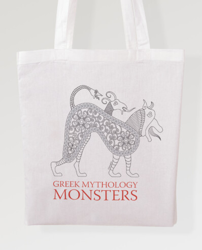 cotton bag greek mythology monsters / himaira