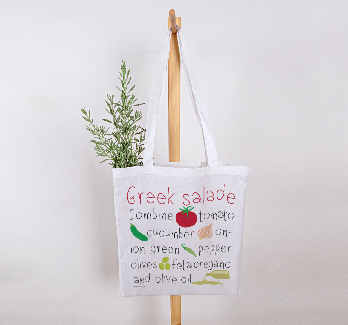 cotton bag greek salad
