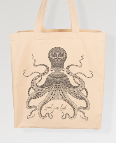 canvas bag octopus