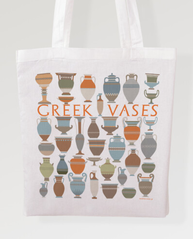 cotton bag greek vases