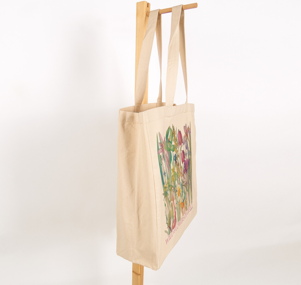 canvas bag wild flowers of greece
