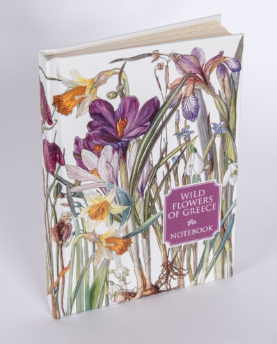 hardcover notebook wild flowers of greece