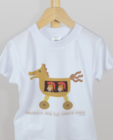 kids t shirt odysseus and the trojan horse