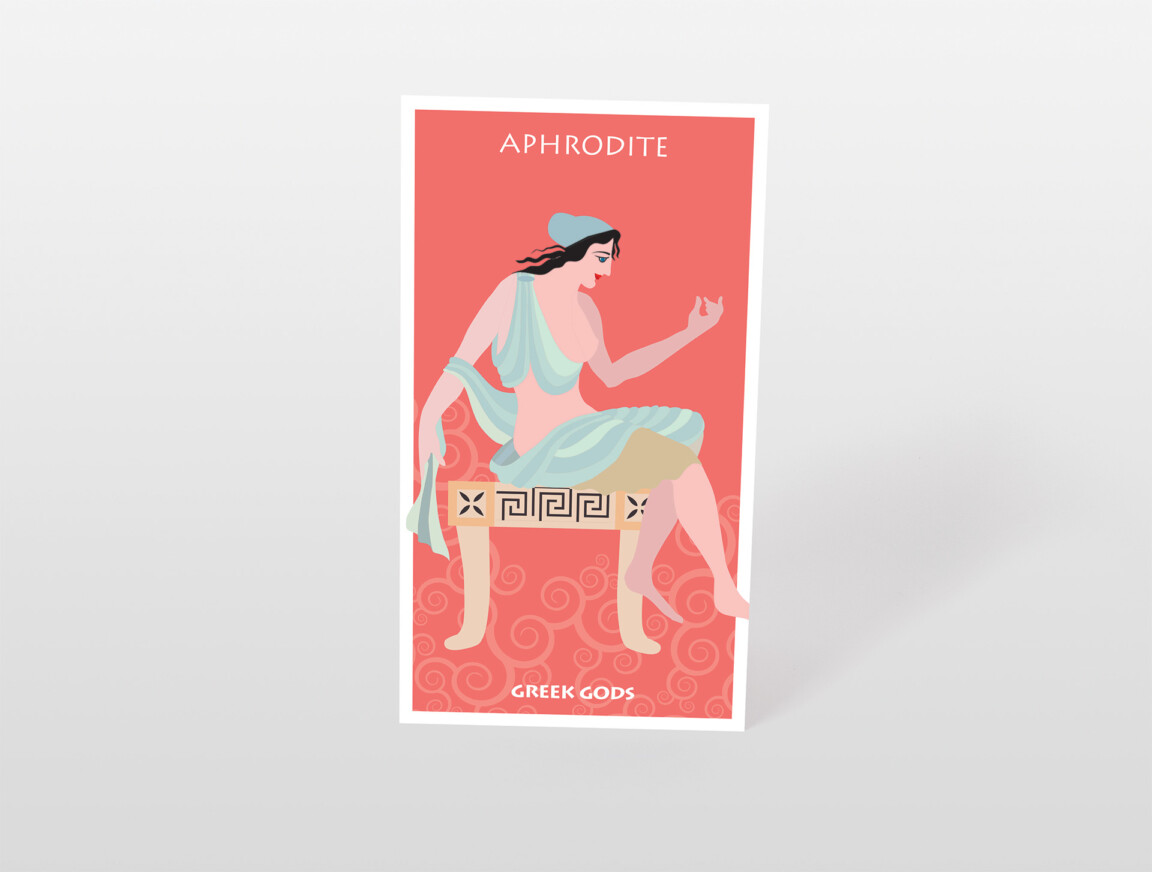 aphrodite postcard greek gods