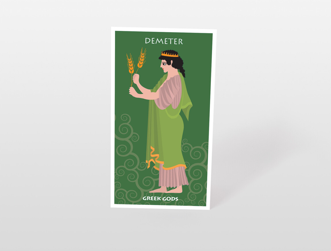 demeter postcard greek gods