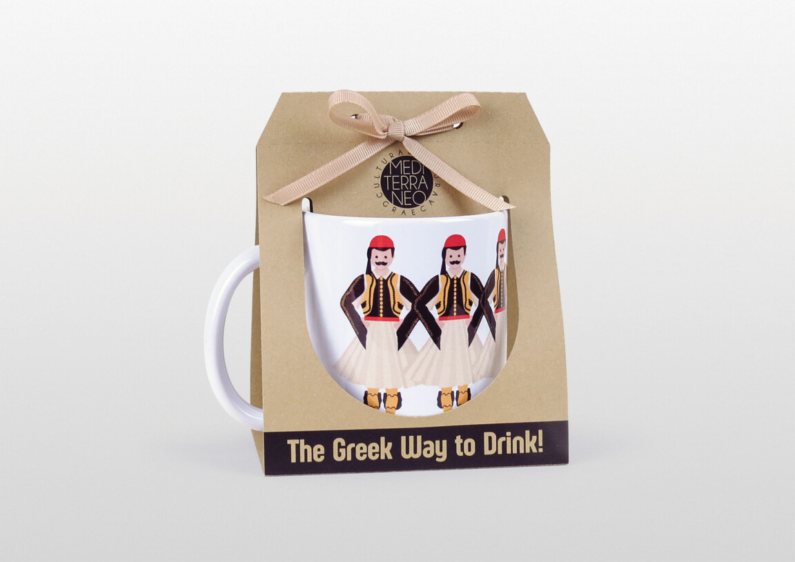greek evzonas mug