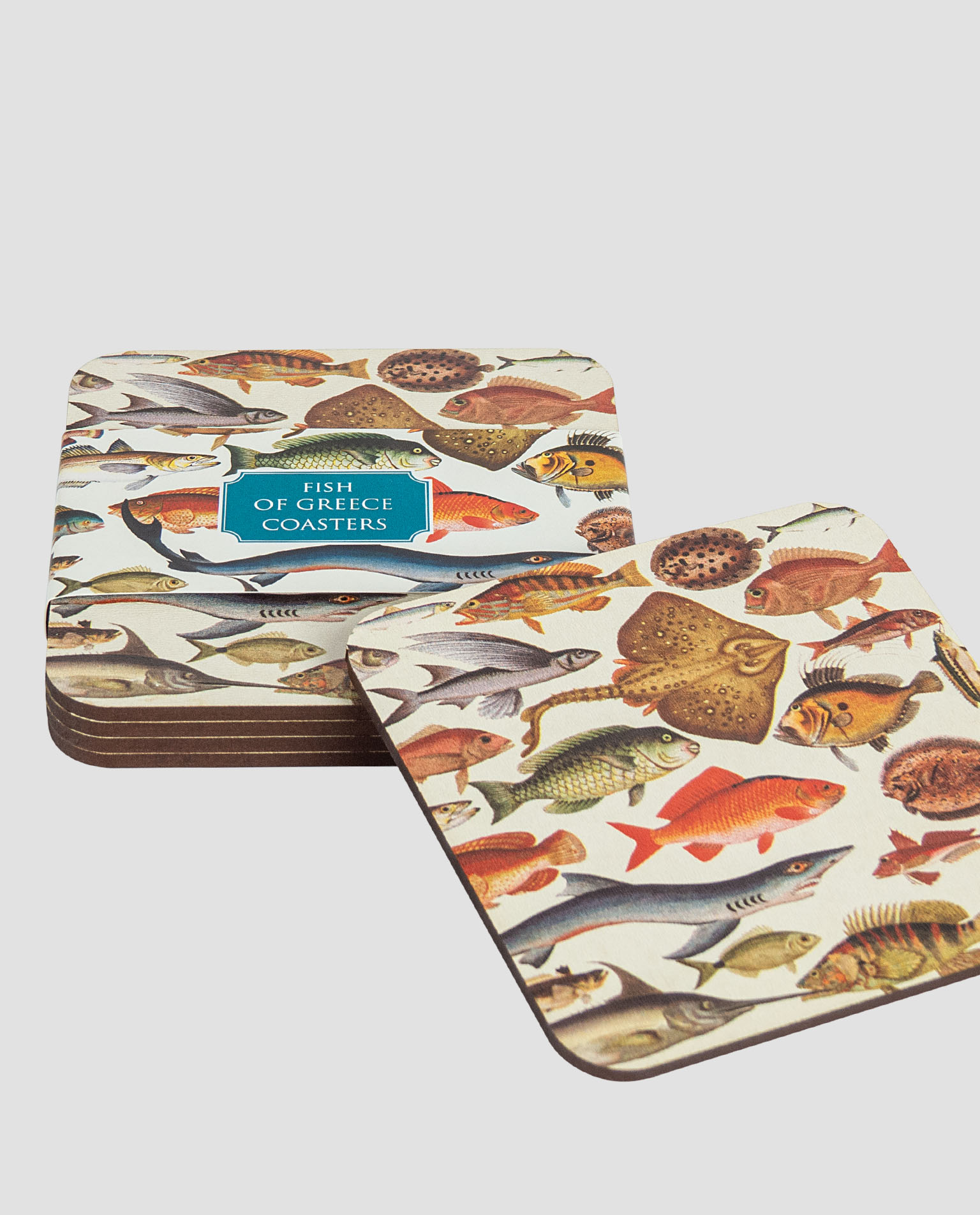 Fish Of Greece Coasters Mediterraneo Eshop