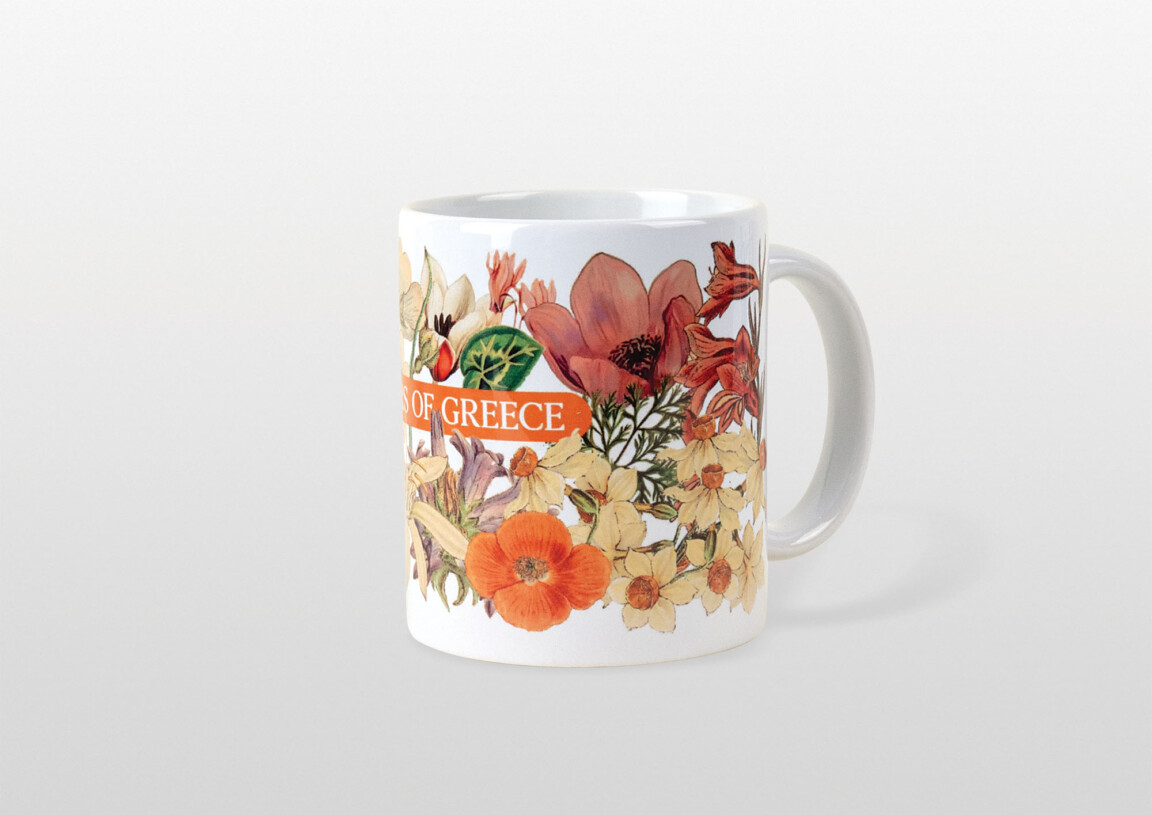 flowers of greece mug