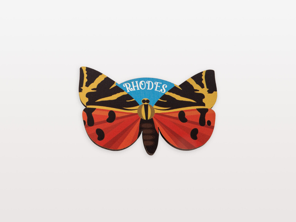 Decorative butterfly artwork on white background