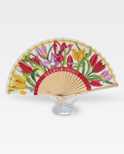 Greek Tulips Hand fan